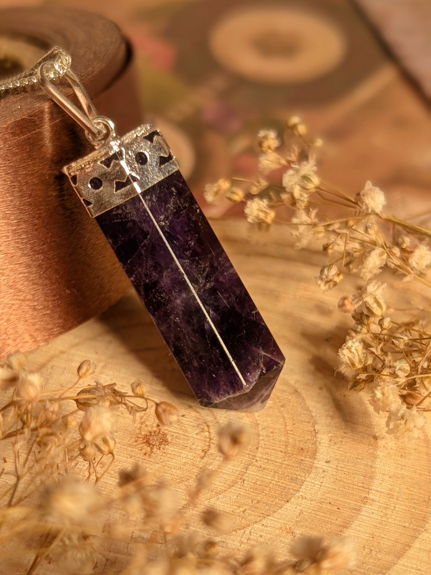 Amethyst Crystal Pendant